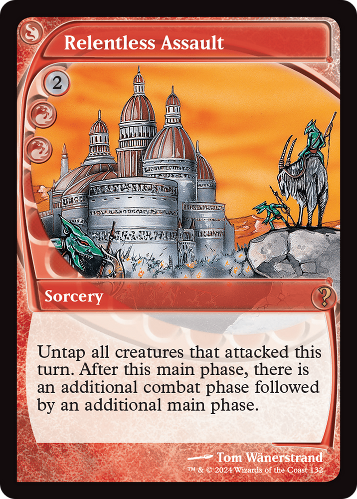 Relentless Assault (Future Sight) [Mystery Booster 2] Magic: The Gathering