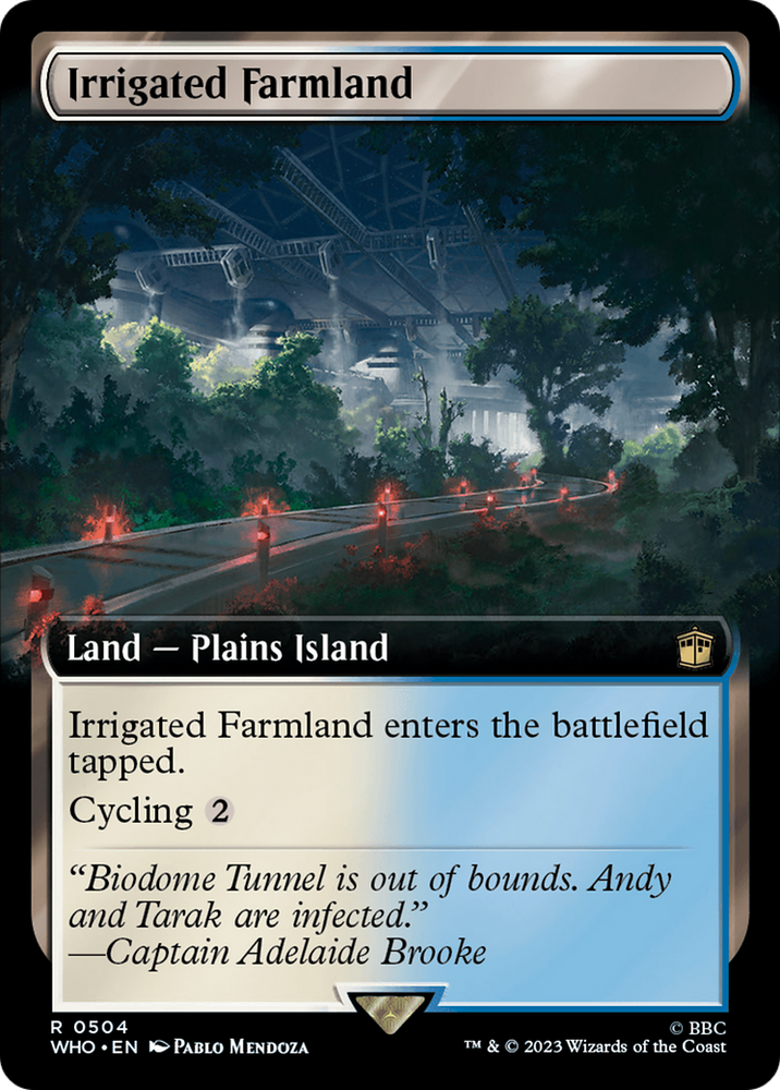 Irrigated Farmland (Extended Art) [Doctor Who] Magic: The Gathering