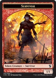 Survivor // Myr (023) Double-Sided Token [Commander 2018 Tokens] Magic: The Gathering
