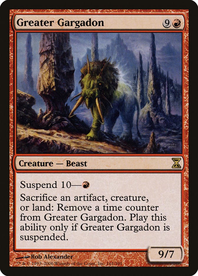 Greater Gargadon [Time Spiral] Magic: The Gathering