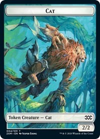 Cat // Servo Double-Sided Token [Double Masters Tokens] Magic: The Gathering