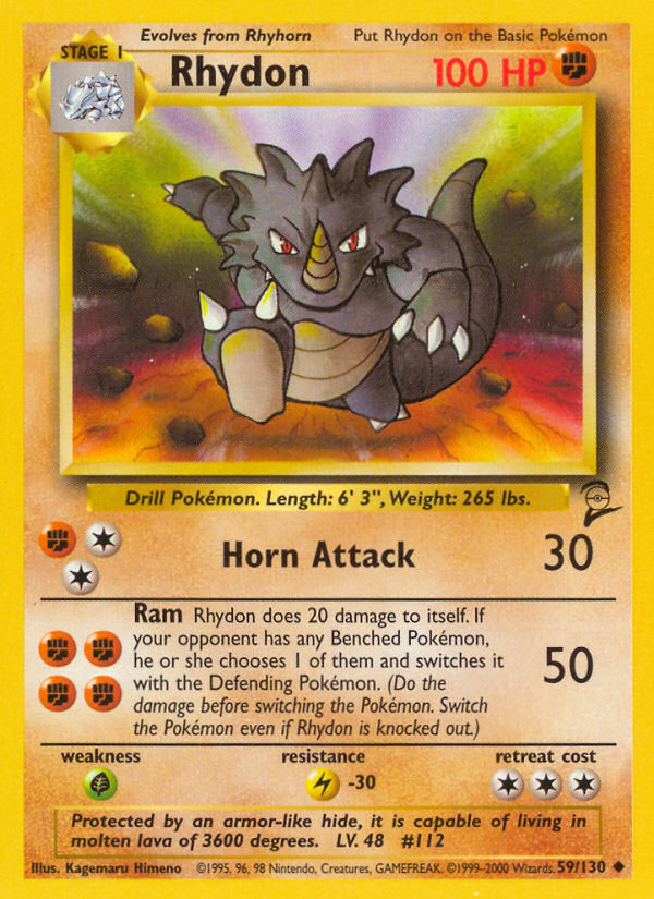 Rhydon (59/130) [Base Set 2] Pokémon