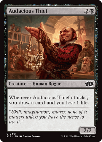 Audacious Thief [Foundations Jumpstart] Magic: The Gathering