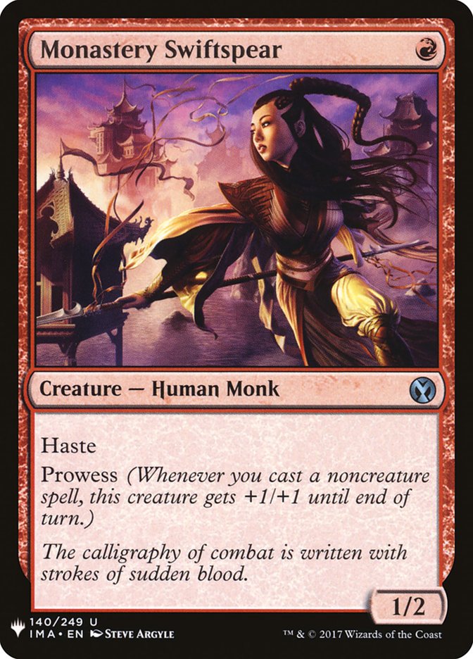Monastery Swiftspear [Mystery Booster] Magic: The Gathering
