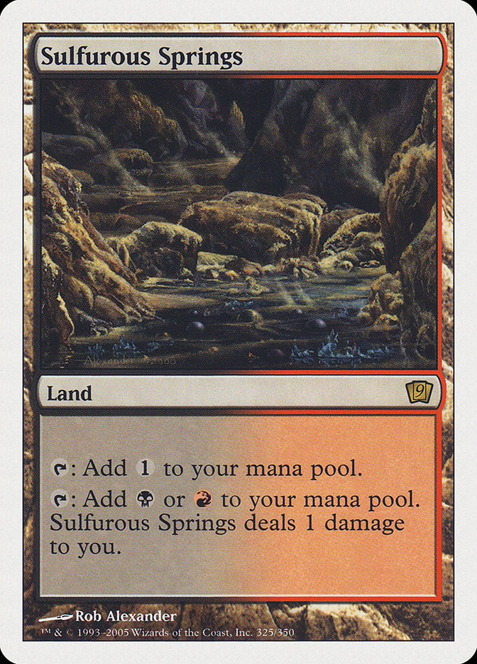 Sulfurous Springs [Ninth Edition] Magic: The Gathering
