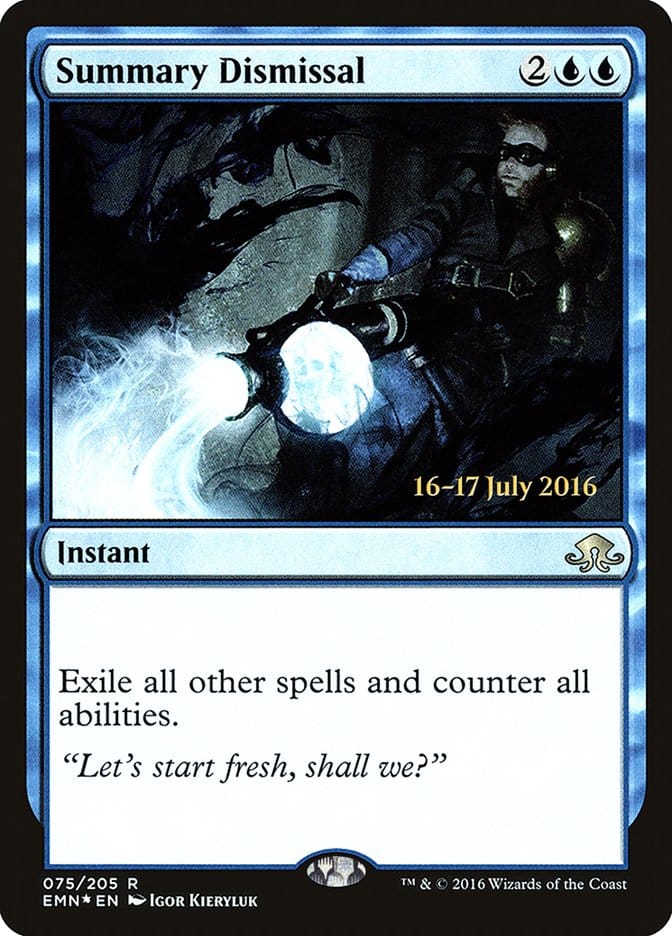 Summary Dismissal [Eldritch Moon Prerelease Promos] Magic: The Gathering