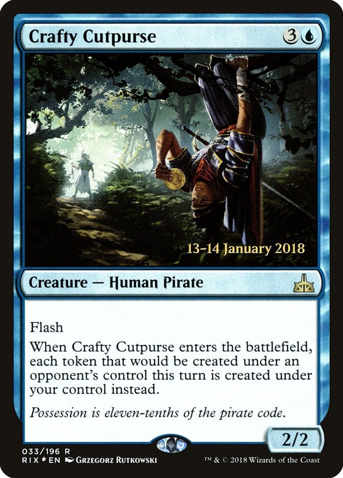 Crafty Cutpurse [Rivals of Ixalan Prerelease Promos] Magic: The Gathering