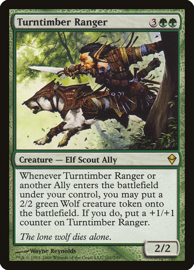 Turntimber Ranger [Zendikar] Magic: The Gathering