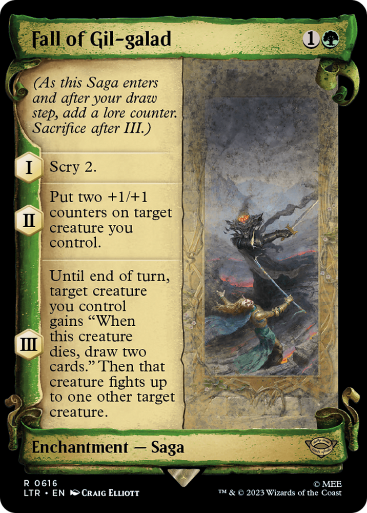 Fall of Gil-galad [The Lord of the Rings: Tales of Middle-Earth Showcase Scrolls] Magic: The Gathering
