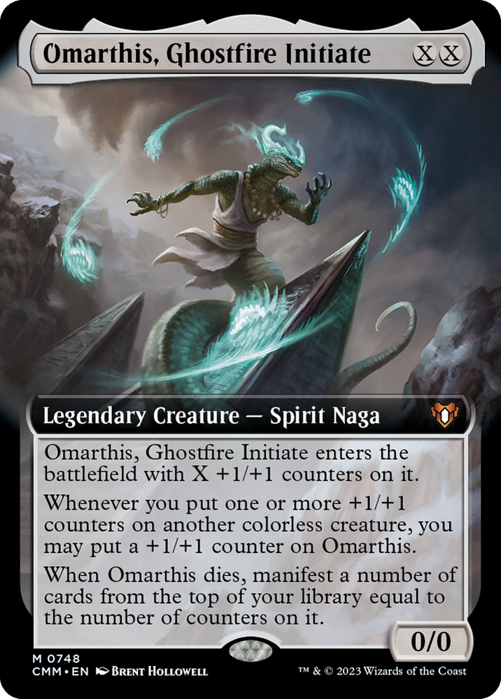 Omarthis, Ghostfire Initiate (Extended Art) [Commander Masters] Magic: The Gathering
