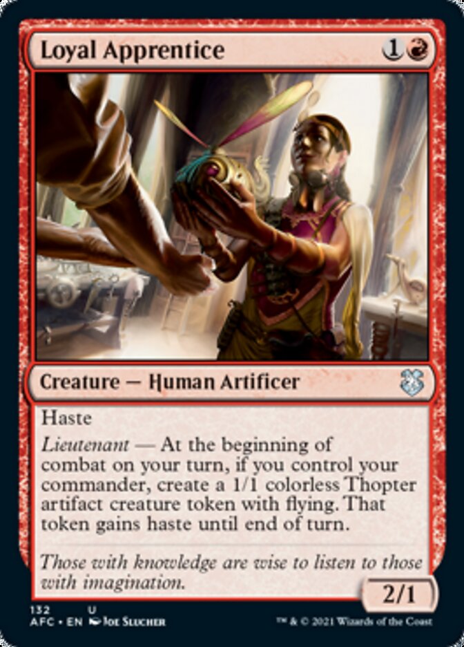Loyal Apprentice [Dungeons & Dragons: Adventures in the Forgotten Realms Commander] Magic: The Gathering