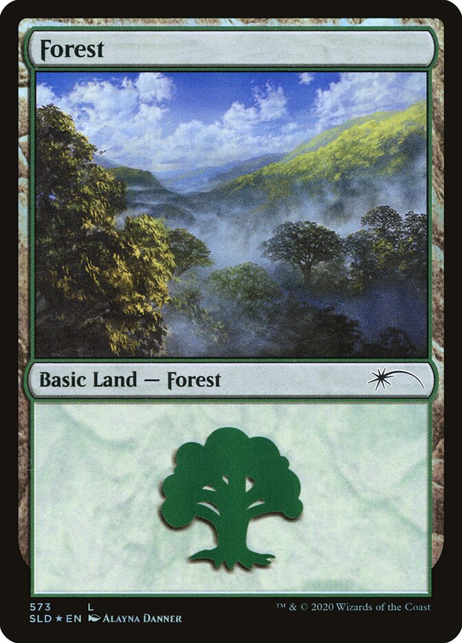 Forest (Lands) (573) [Secret Lair Drop Promos] Magic: The Gathering