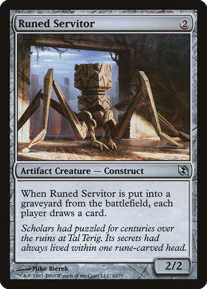 Runed Servitor [Duel Decks: Elspeth vs. Tezzeret] Magic: The Gathering
