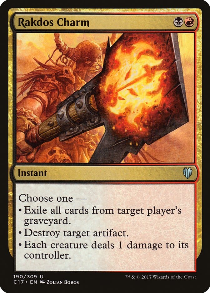 Rakdos Charm [Commander 2017] Magic: The Gathering