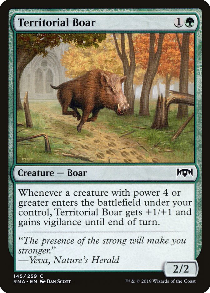 Territorial Boar [Ravnica Allegiance] Magic: The Gathering