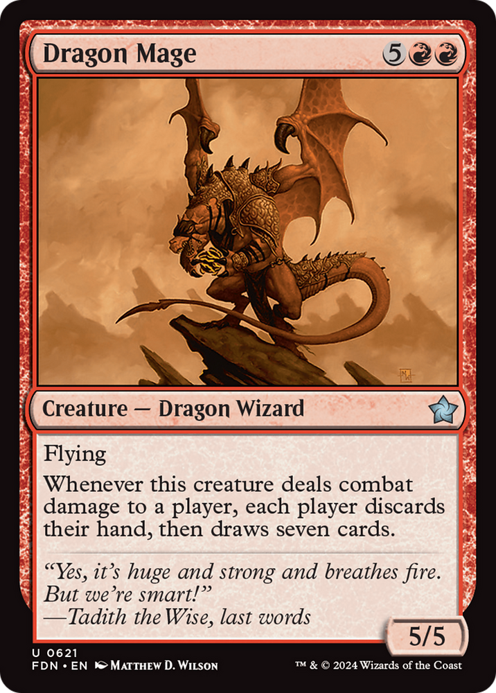 Dragon Mage [Foundations] Magic: The Gathering