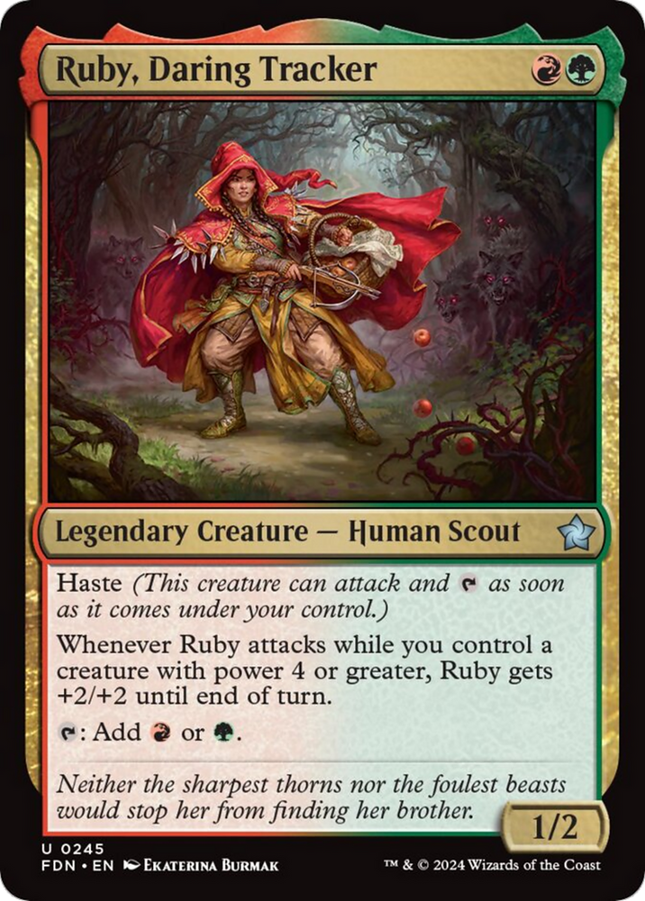 Ruby, Daring Tracker [Foundations] Magic: The Gathering