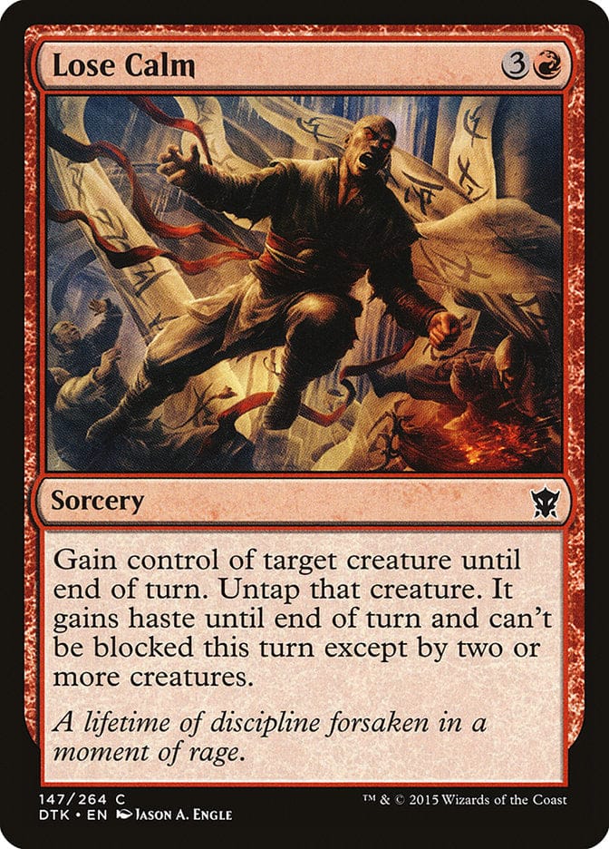 Lose Calm [Dragons of Tarkir] Magic: The Gathering