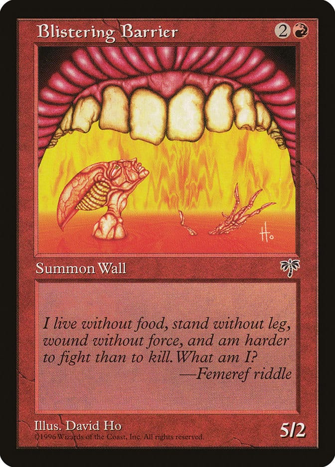 Blistering Barrier [Mirage] Magic: The Gathering