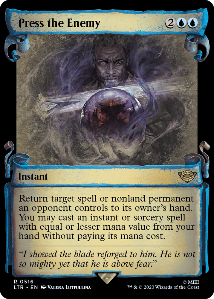 Press the Enemy [The Lord of the Rings: Tales of Middle-Earth Showcase Scrolls] Magic: The Gathering