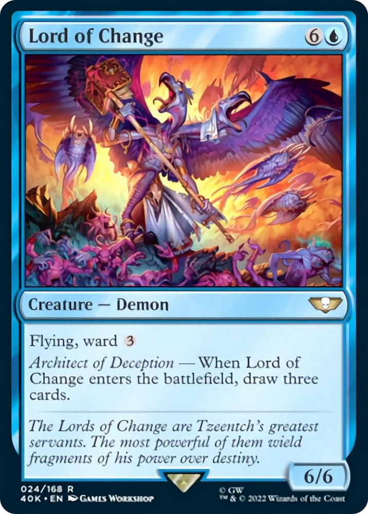 Lord of Change (Surge Foil) [Warhammer 40,000] Magic: The Gathering