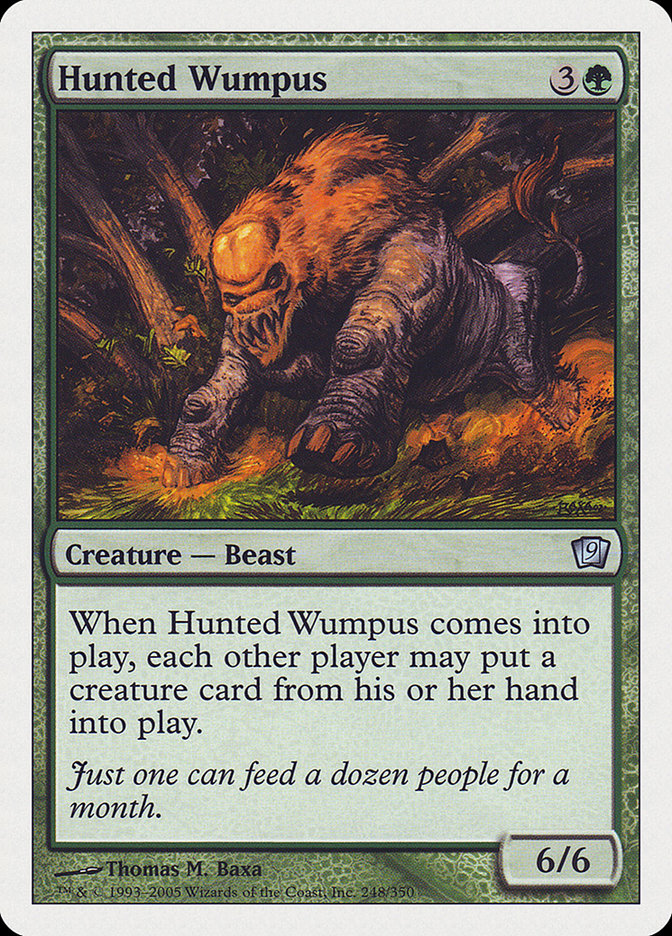 Hunted Wumpus [Ninth Edition] Magic: The Gathering