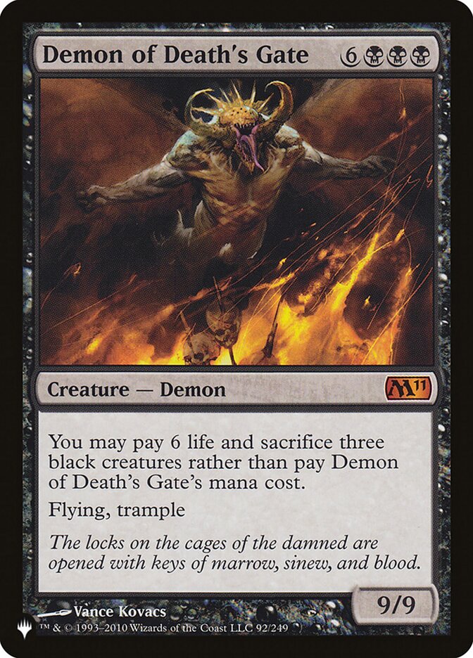 Demon of Death's Gate [The List] Magic: The Gathering