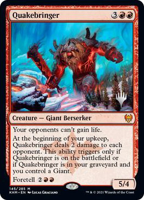 Quakebringer (Promo Pack) [Kaldheim Promos] Magic: The Gathering
