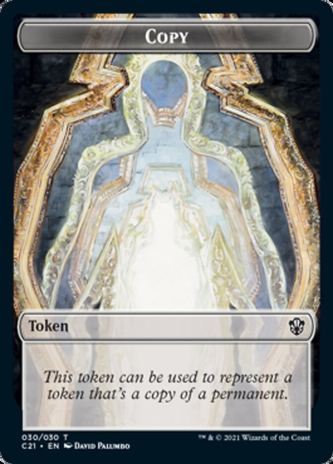 Copy // Construct (030) Double-Sided Token [Commander 2021 Tokens] Magic: The Gathering