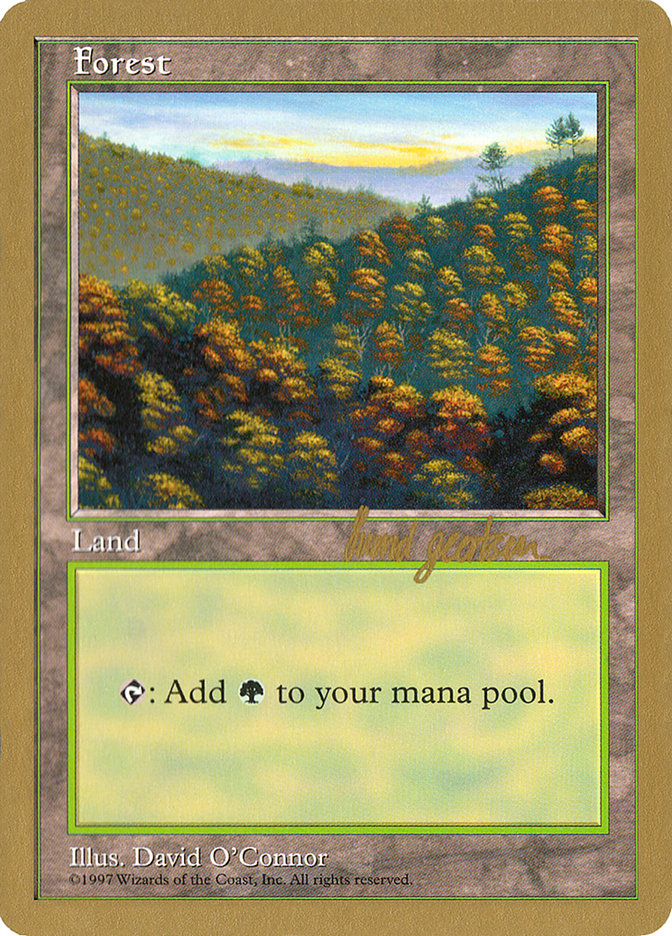 Forest (sg448) (Svend Geertsen) [World Championship Decks 1997] Magic: The Gathering
