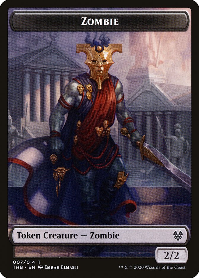 Human Soldier // Zombie Double-Sided Token [Theros Beyond Death Tokens] Magic: The Gathering