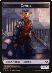 Human Soldier // Zombie Double-Sided Token [Theros Beyond Death Tokens] Magic: The Gathering