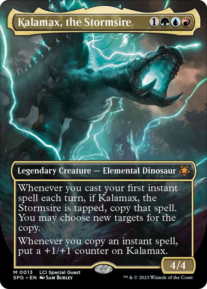 Kalamax, the Stormsire (Borderless) [The Lost Caverns of Ixalan Special Guests] Magic: The Gathering