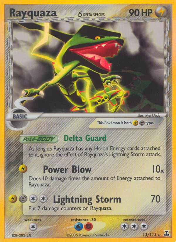 Rayquaza (13/113) (Delta Species) [EX: Delta Species] Pokémon
