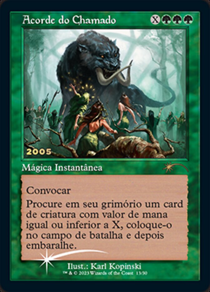 Acordo do Chamado (Chord of Calling) [30th Anniversary Promos] Magic: The Gathering