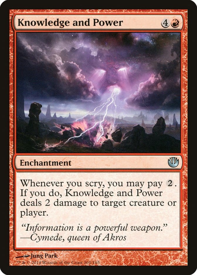 Knowledge and Power [Journey into Nyx] Magic: The Gathering