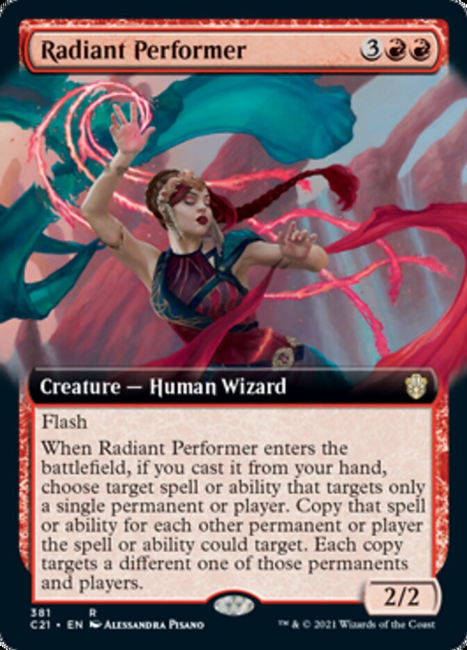 Radiant Performer (Extended Art) [Commander 2021] Magic: The Gathering