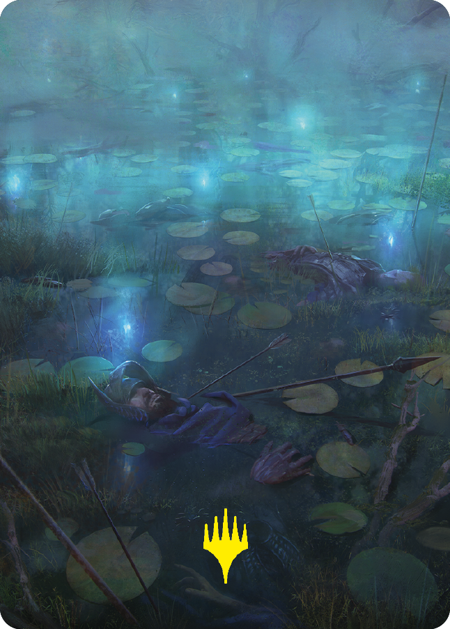 The Dead Marshes Art Card (Gold-Stamped Signature) [The Lord of the Rings: Tales of Middle-earth Art Series] Magic: The Gathering