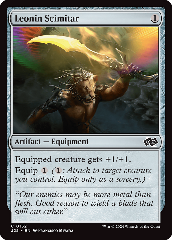 Leonin Scimitar [Foundations Jumpstart] Magic: The Gathering