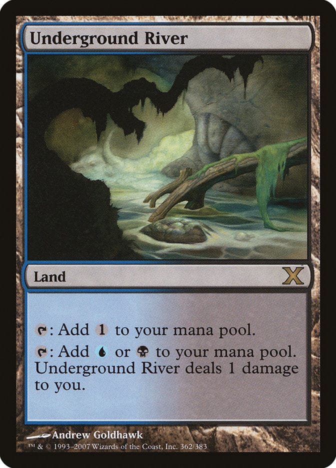 Underground River [Tenth Edition] Magic: The Gathering