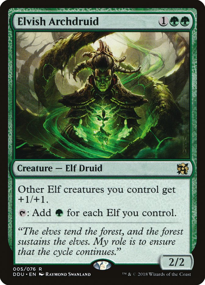 Elvish Archdruid [Duel Decks: Elves vs. Inventors] Magic: The Gathering