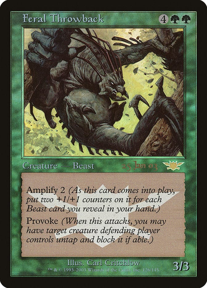 Feral Throwback [Legions Promos] Magic: The Gathering