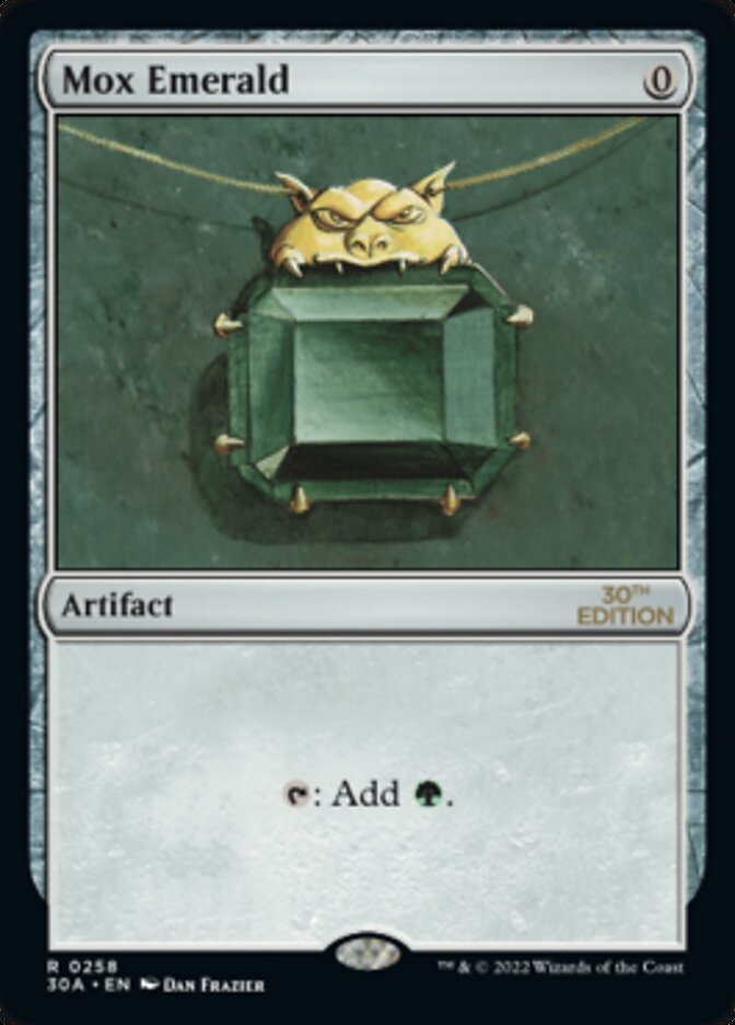 Mox Emerald [30th Anniversary Edition] Magic: The Gathering
