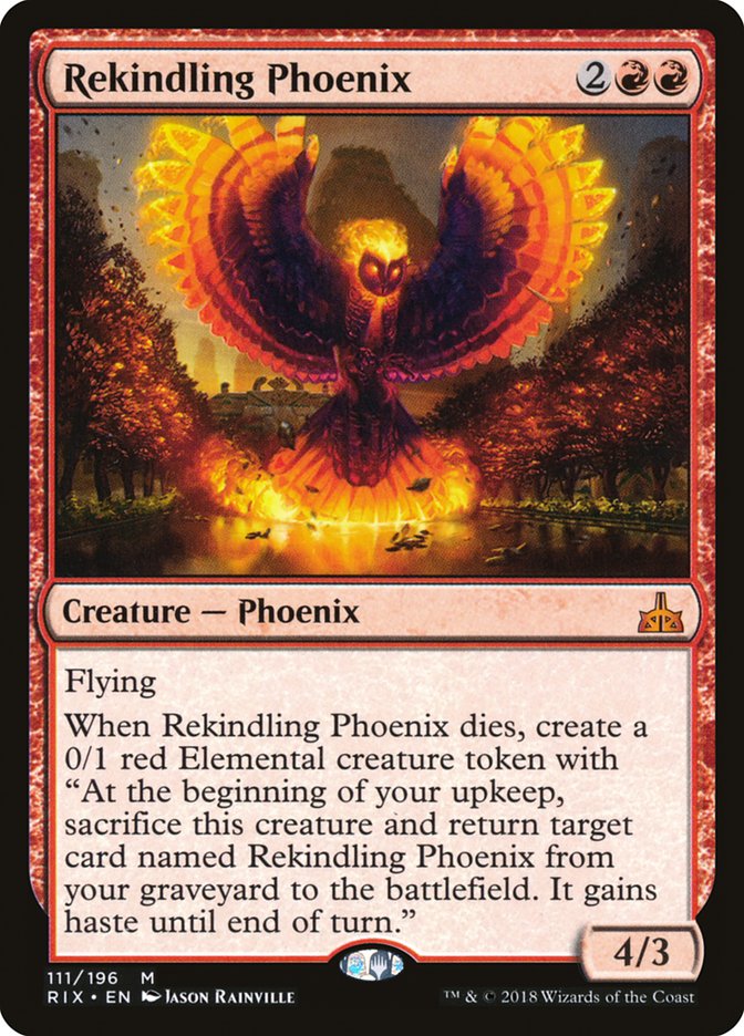 Rekindling Phoenix [Rivals of Ixalan] Magic: The Gathering