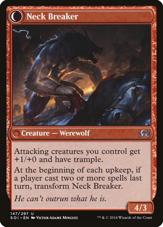Breakneck Rider // Neck Breaker [Shadows over Innistrad] Magic: The Gathering