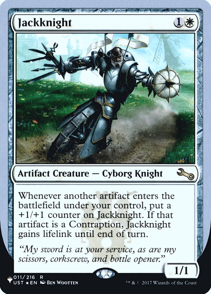 Jackknight (Unfinity Foil Edition) [The List] Magic: The Gathering