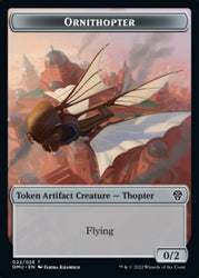 Soldier // Ornithopter Double-Sided Token [Dominaria United Tokens] Magic: The Gathering