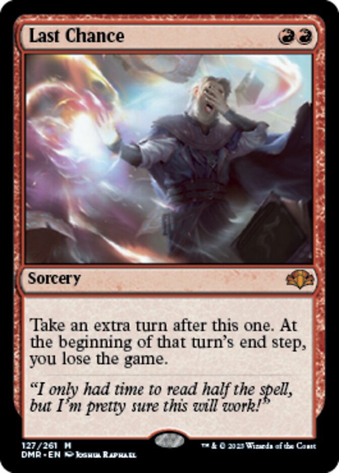 Last Chance [Dominaria Remastered] Magic: The Gathering