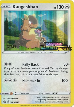 Kangaskhan (SWSH038) (Staff Prerelease Promo) [Sword & Shield: Black Star Promos] Pokémon