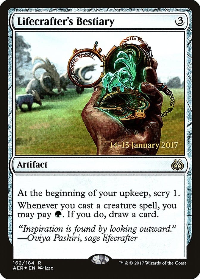 Lifecrafter's Bestiary [Aether Revolt Prerelease Promos] Magic: The Gathering